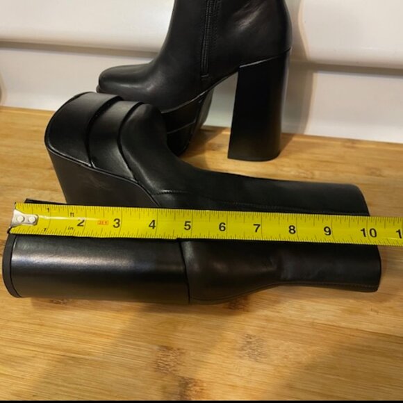 Retro 1970s Cobra Leather Platform Boots - Picture 10 of 16